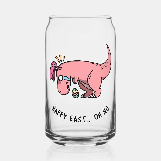 T-Rex Paasstrijd kan glas (Voorkant)