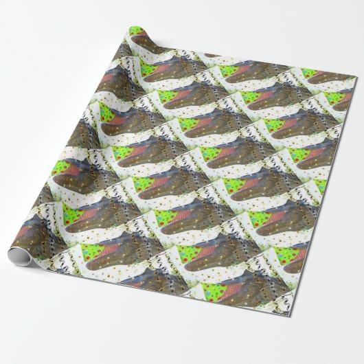 T-Rex-partij Cadeaupapier (Uitgerold)