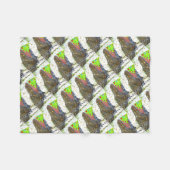 T-Rex-partij Fleece Deken (Voorkant (Horizontaal))