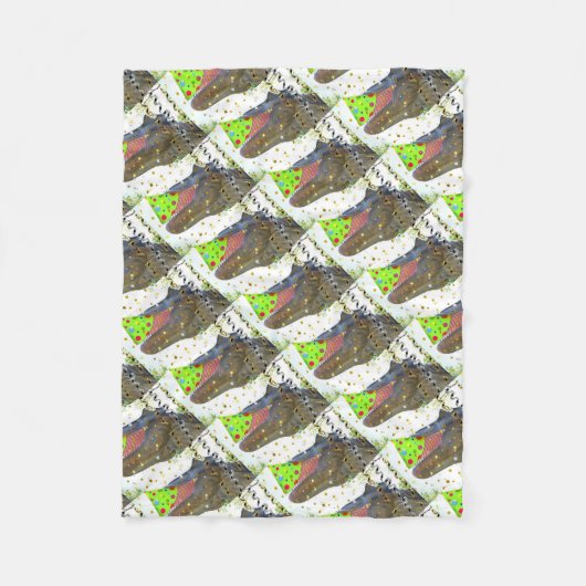 T-Rex-partij Fleece Deken (Voorkant)