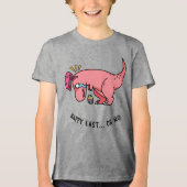 T-Rex Pasen Worsteling Kinder T-shirt (Voorkant)