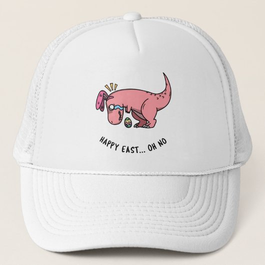 T-Rex Pasen Worsteling Trucker Hoed Pet (Voorkant)