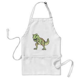 T-rex!  Personaliseerbaar! Standaard Schort