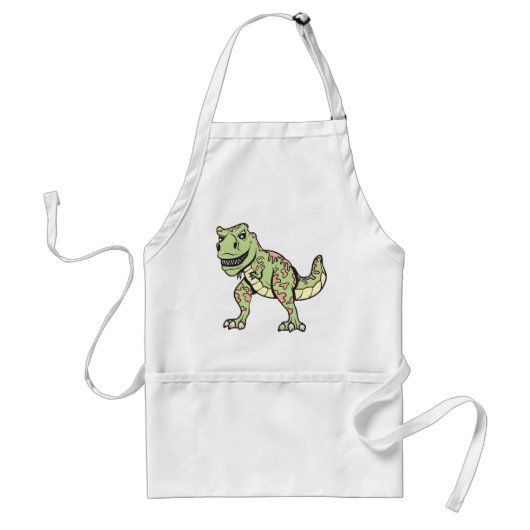 T-rex!  Personaliseerbaar! Standaard Schort (Voorkant)
