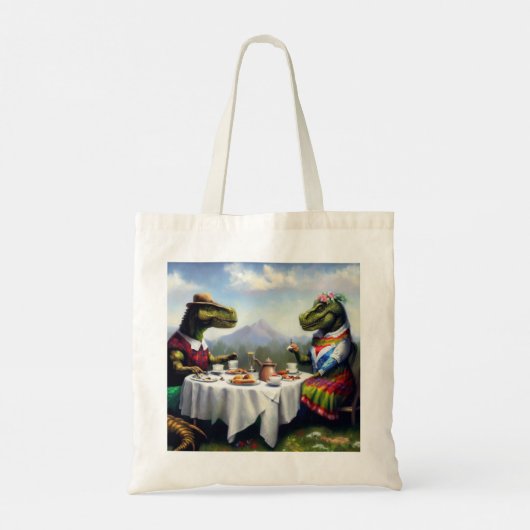 T Rex Picknick Tote Bag (Achterkant)