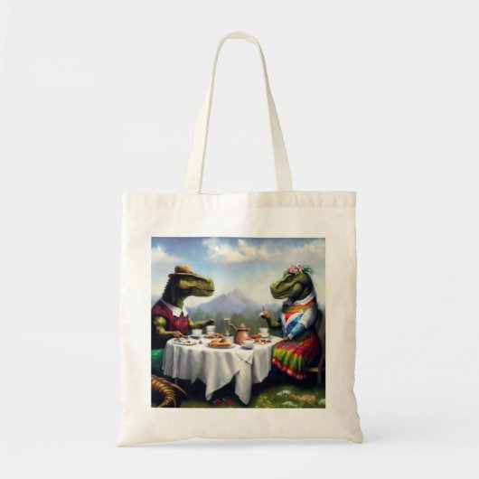 T Rex Picknick Tote Bag (Voorkant)