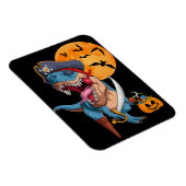 T-Rex Pirate Trick Arr Treat Halloween Dinosaur Magneet (Rechterzijde)