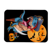 T-Rex Pirate Trick Arr Treat Halloween Dinosaur Magneet (Horizontaal)