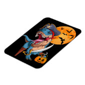 T-Rex Pirate Trick Arr Treat Halloween Dinosaur Magneet (Linkerzijde)