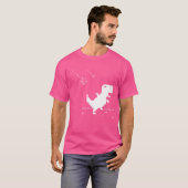 T-Rex Pixel Art Geek Offline Meteoriet Nerd T-shirt (Voorkant volledig)