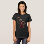 T Rex playing Basketball Coach Dino Trex Rex Sport T-shirt (Voorkant volledig)