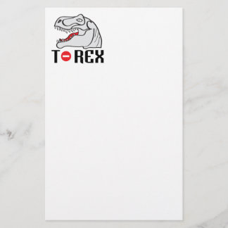 T-Rex portret Briefpapier