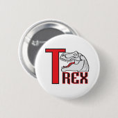 T-Rex-portret Ronde Button 5,7 Cm (Voorkant /achterkant)