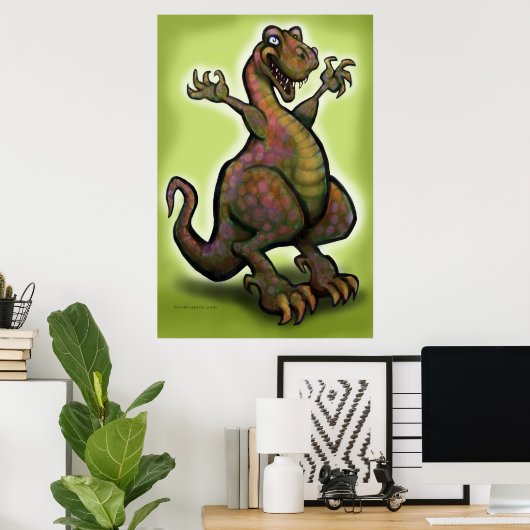 T-Rex Poster (Thuiskantoor)
