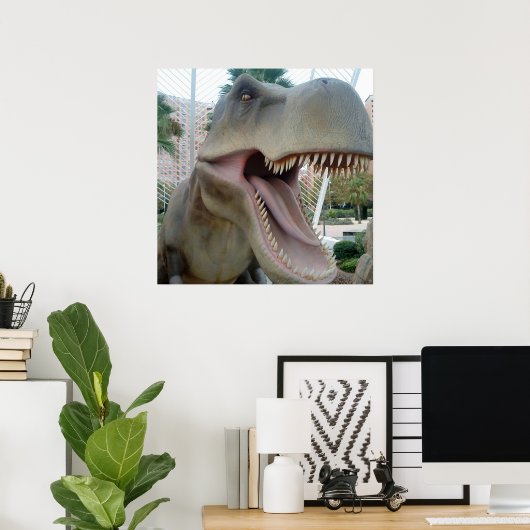 T-Rex-Poster Poster (Thuiskantoor)