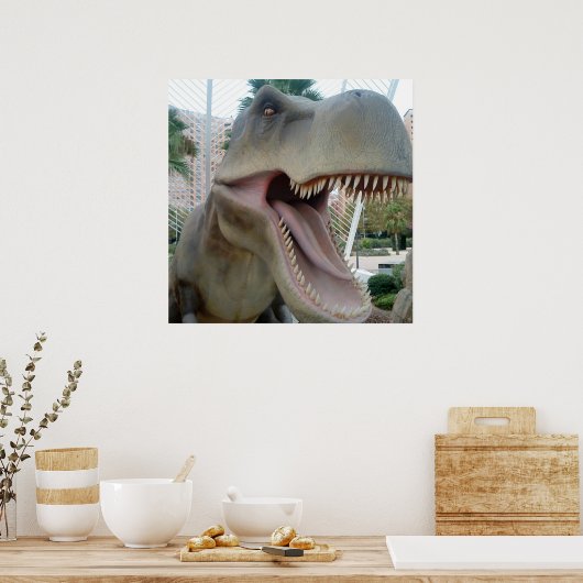 T-Rex-Poster Poster (Keuken)