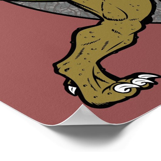 t-Rex Poster Regels (Hoek)