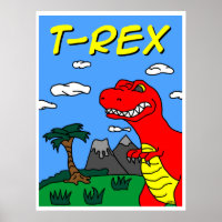 T-Rex Poster!! Rij 24x32!!!