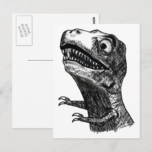 T-Rex Rage Meme - Briefkaart (Voorkant / Achterkant)