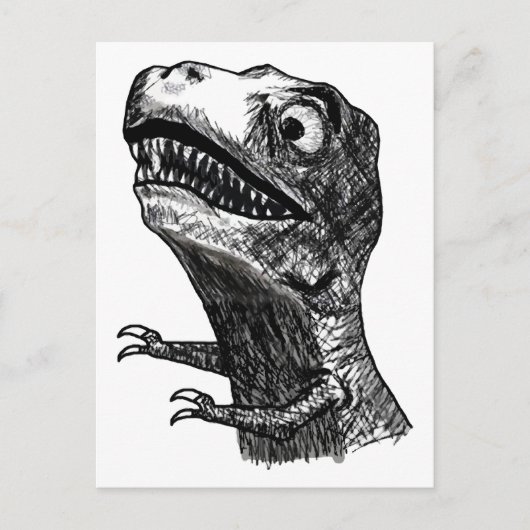 T-Rex Rage Meme - Briefkaart (Voorkant)