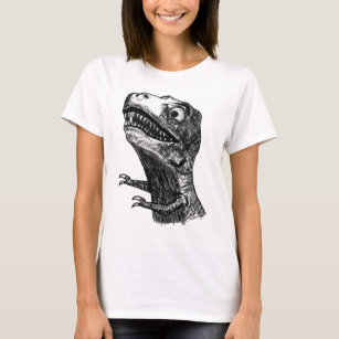 T-Rex Rage Meme - Dames uitgerust met T-shirt