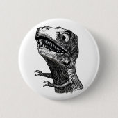 T-Rex Rage Meme - Pinback Button (Voorkant)