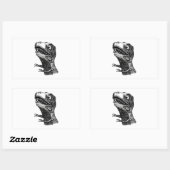 T-Rex Rage Meme - Rechthoek Stickers (Vel)