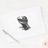 T-Rex Rage Meme - Rechthoek Stickers (Envelop)