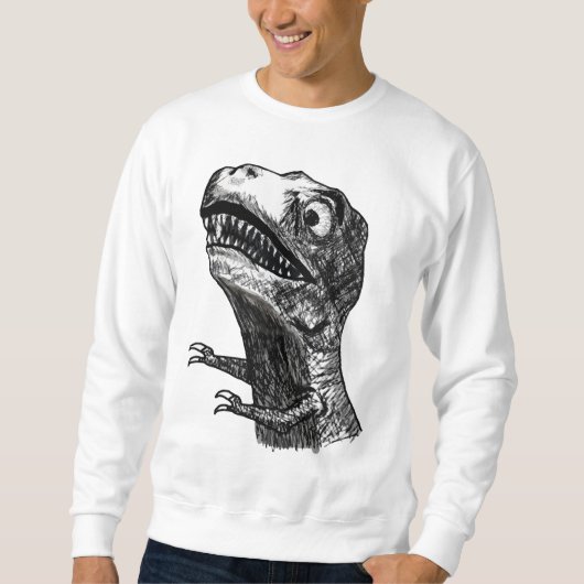 T-Rex Rage Meme - tweezijdig Sweatshirt (Voorkant)