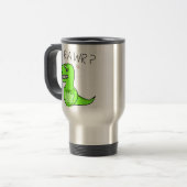 T-Rex Rawr Dinosaur Travel Mugs Reisbeker (Voorkant links)