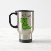 T-Rex Rawr Dinosaur Travel Mugs Reisbeker (Links)
