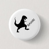 T Rex rawr. Knoop Ronde Button 3,2 Cm (Voorkant)