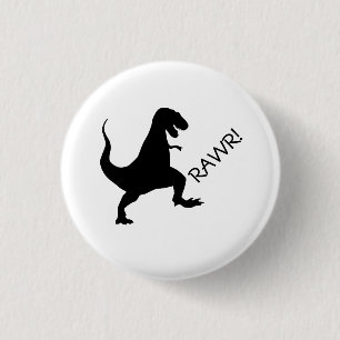 T Rex rawr. Knoop Ronde Button 3,2 Cm