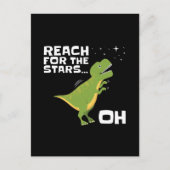 T-Rex Reach voor de Stars Funny Short Arms Briefkaart (Voorkant)