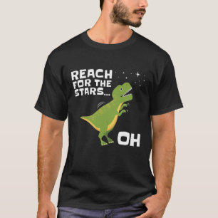 T-Rex Reach voor de Stars Funny Short Arms T-shirt