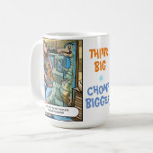 T-Rex Reflectie: Denk Grote Chomp Groter Koffiemok (Voorkant links)