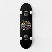 T Rex Riding Monster Truck Persoonlijk Skateboard (Voorkant)
