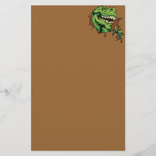 T Rex Rips Briefpapier (Voorkant)