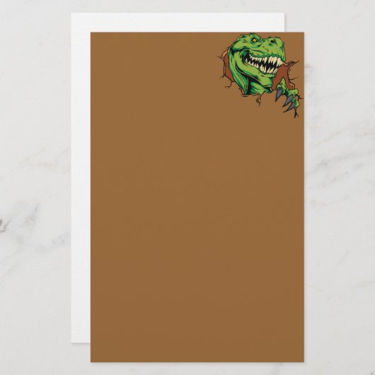 T Rex Rips Briefpapier (Voorkant / Achterkant)