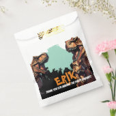 T-Rex Roar Gepersonaliseerde Dinosaurus Verjaardag Bedankzakje (Gezegeld)