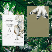 T-Rex Roar-some verjaardagsfeestje uitnodiging