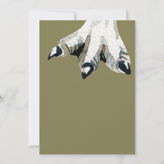 T-Rex Roar-some verjaardagsfeestje uitnodiging (Achterkant)