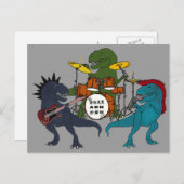 T-Rex Rock band Briefkaart (Voorkant / Achterkant)