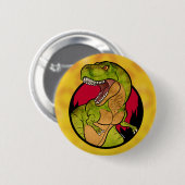 T-Rex rode achtergrond Ronde Button 5,7 Cm (Voorkant /achterkant)