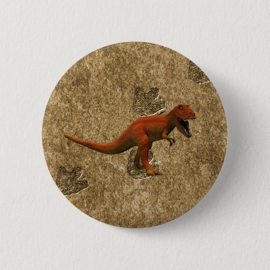 T Rex Ronde Button 5,7 Cm (Voorkant)