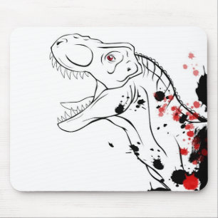 T-Rex (rood en zwart) Muismat