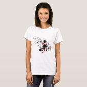 T-Rex (rood en zwart) T-shirt (Voorkant volledig)