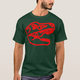 T rex rood t-shirt