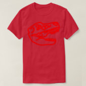 T rex rood t-shirt (Design voorkant)