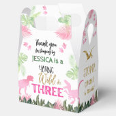 T-Rex roze dinosaurus meisje Dino Bedankdoosjes (Geopend)